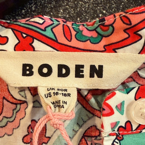 NWT Boden Multicolor Floral Patterned Maxi Dress - size 16 spring Easter - Picture 2 of 6